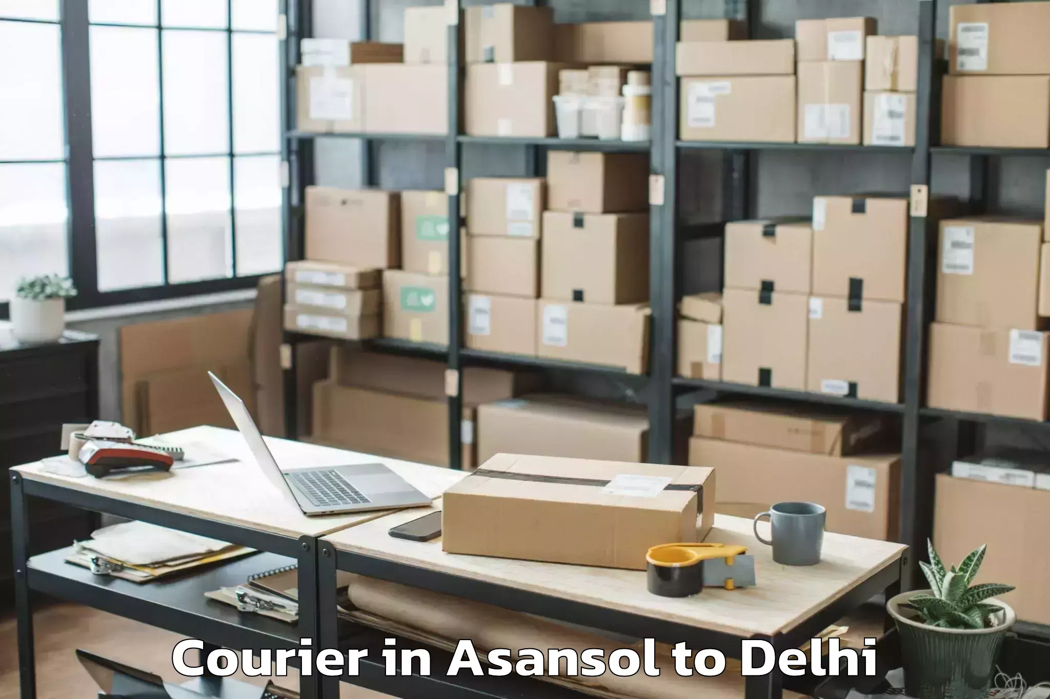 Easy Asansol to Karol Bagh Courier Booking